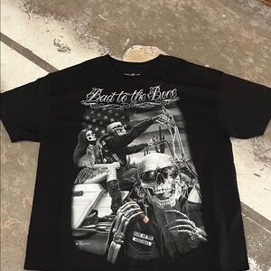 Edgy Black Graphic Tee for Men